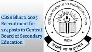 CBSE Bharti 2025