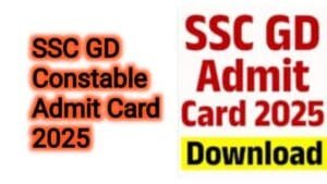 SSC GD Constable Admit Card 2025
