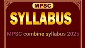 mpsc combine syllabus 2025